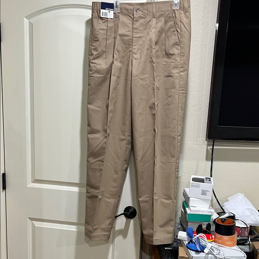 Basic Editions Men's Khaki Chinos